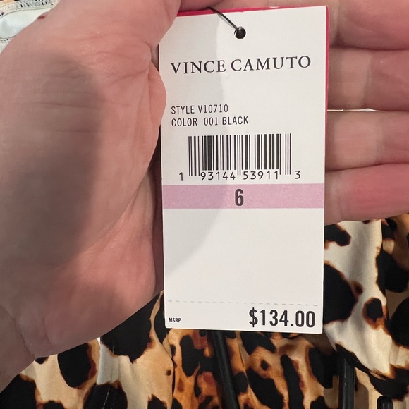Vince Camuto Leopard Print One Piece - Picture 8 of 8
